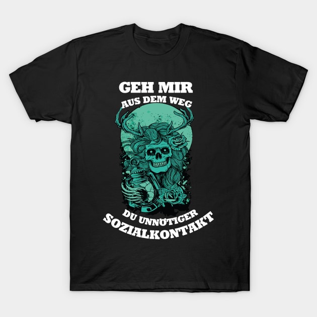 Skelett Banshee Geister Lampe Pandemie T-Shirt by Ambrosius